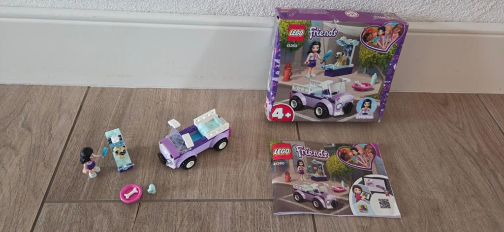 Lego Friends Emma's mobiele dierenkliniek, Compleet, Lego, Ophalen of Verzenden, Zo goed als nieuw