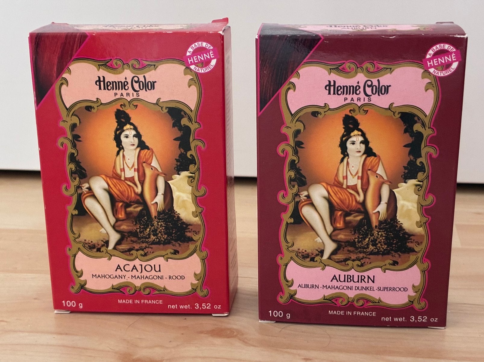 Henne Color henna haarverf Acajou en Auburn nieuw, Ophalen of Verzenden, Nieuw, Overige typen