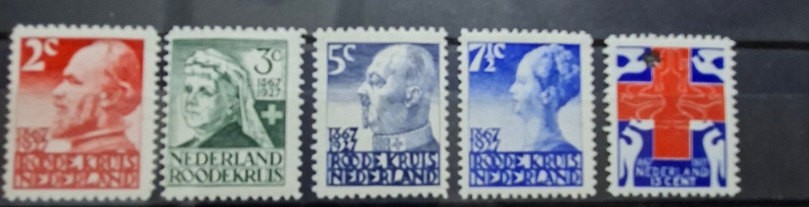 Rode Kruis zegels 1927, Postzegels en Munten, Verzenden, T/m 1940, Postfris
