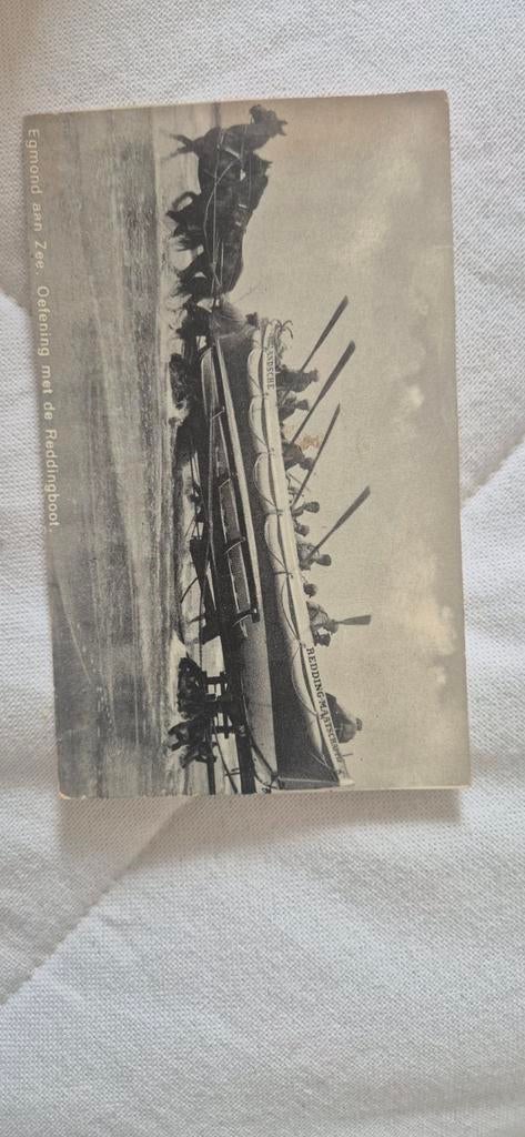 Ansichtkaart Egmond aan Zee Reddingboot, Verzamelen, Ophalen of Verzenden