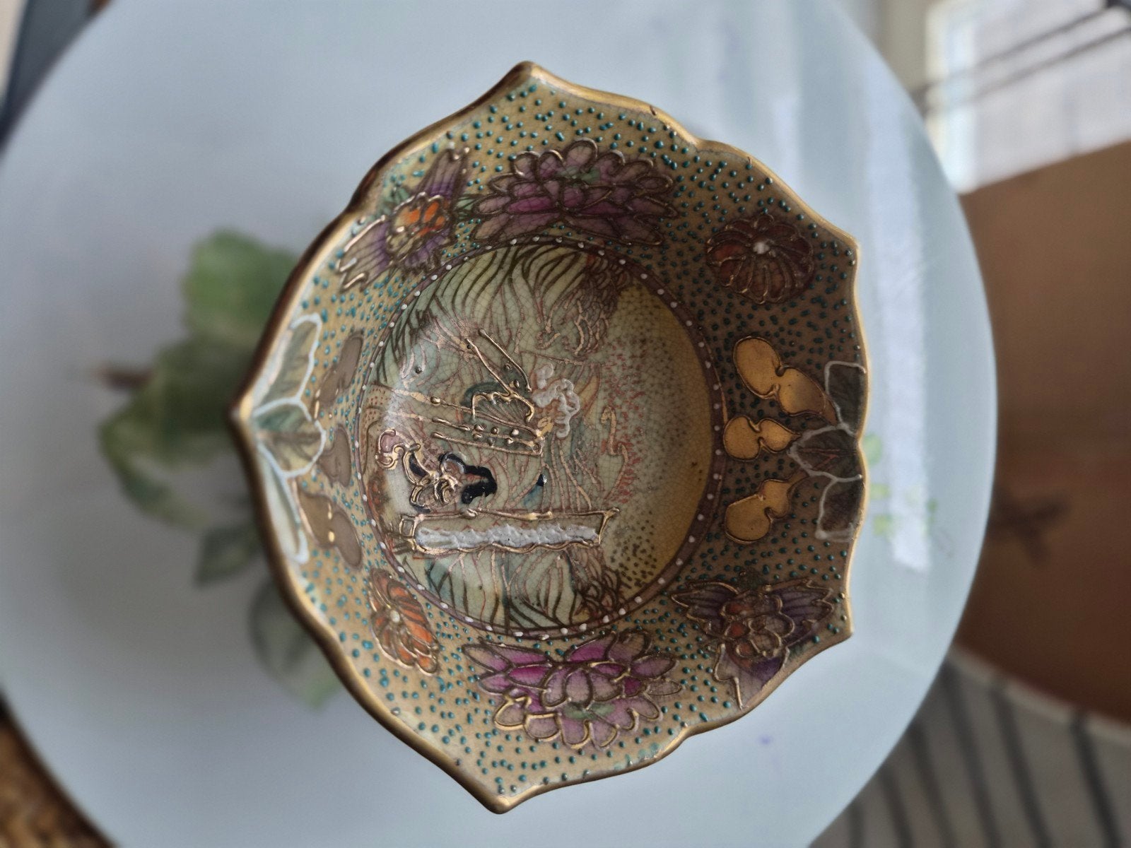 Antieke Satsuma theekopje met gedetailleerde decoratie, Antiek en Kunst, Antiek | Porselein, Ophalen of Verzenden