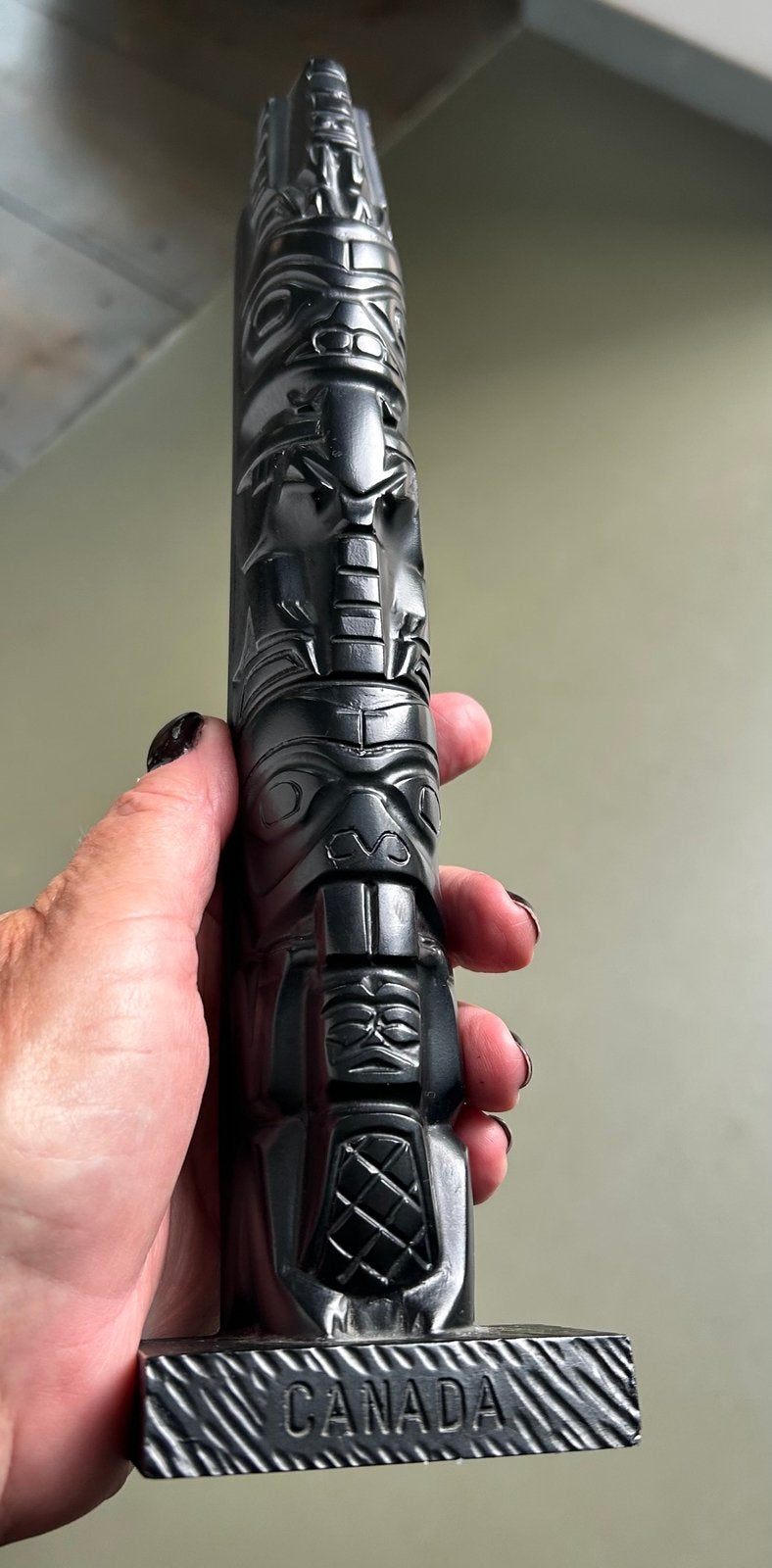 Haida First Nation Boma Totempaal 25 cm, Ophalen
