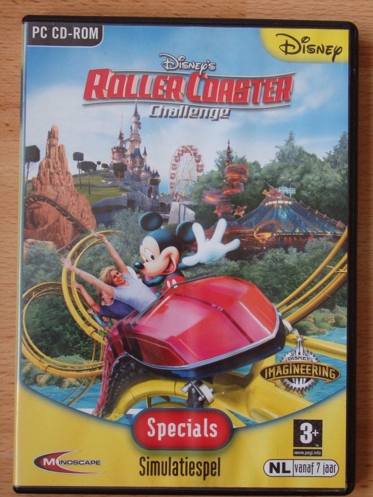 Disney's Roller Coaster Challenge Pc Game, Ophalen, 1 speler, Zo goed als nieuw, Vanaf 7 jaar