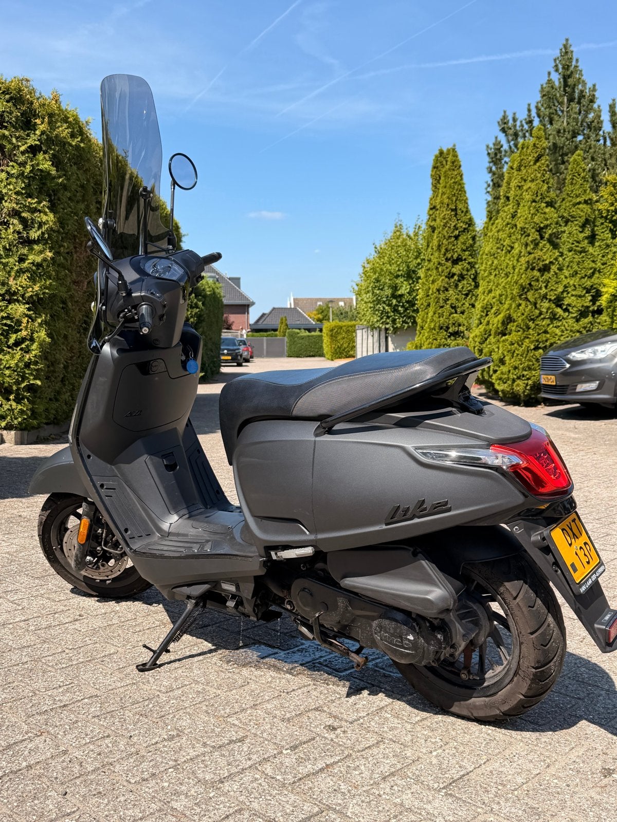 Kymco Like II 50cc Mat Zwart - Zo goed als nieuw, Ophalen, Zo goed als nieuw, Maximaal 45 km/u, Benzine