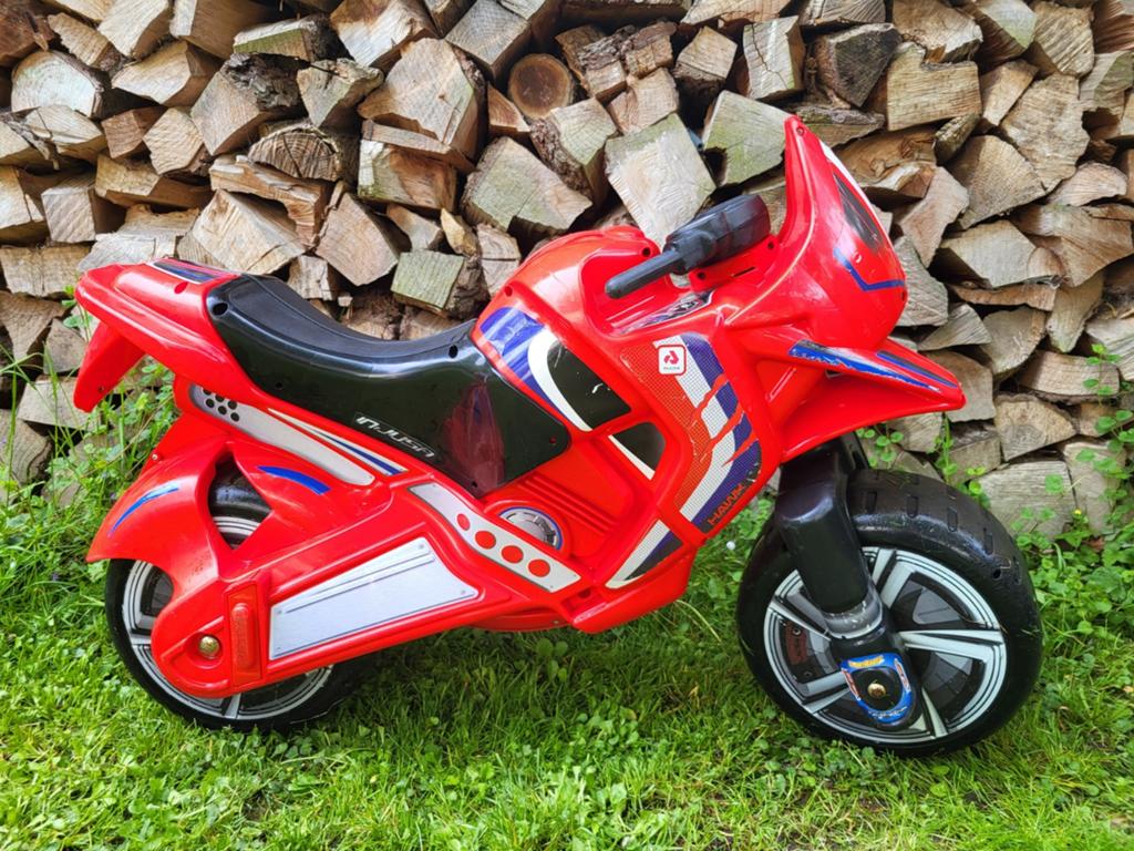 Rode loopmotor voor kinderen, Ophalen, Gebruikt