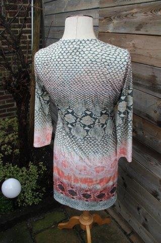 Jurk grijs/ oranje Hale Bob mt S Vaste prijs AANBIEDING, Ophalen of Verzenden, Zo goed als nieuw, Maat 36 (S), Grijs