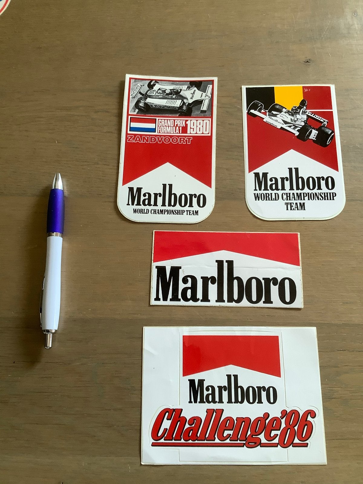 Marlboro Formule 1 Stickers - Vintage Collectie, Ophalen of Verzenden, Gebruikt, Auto of Motor