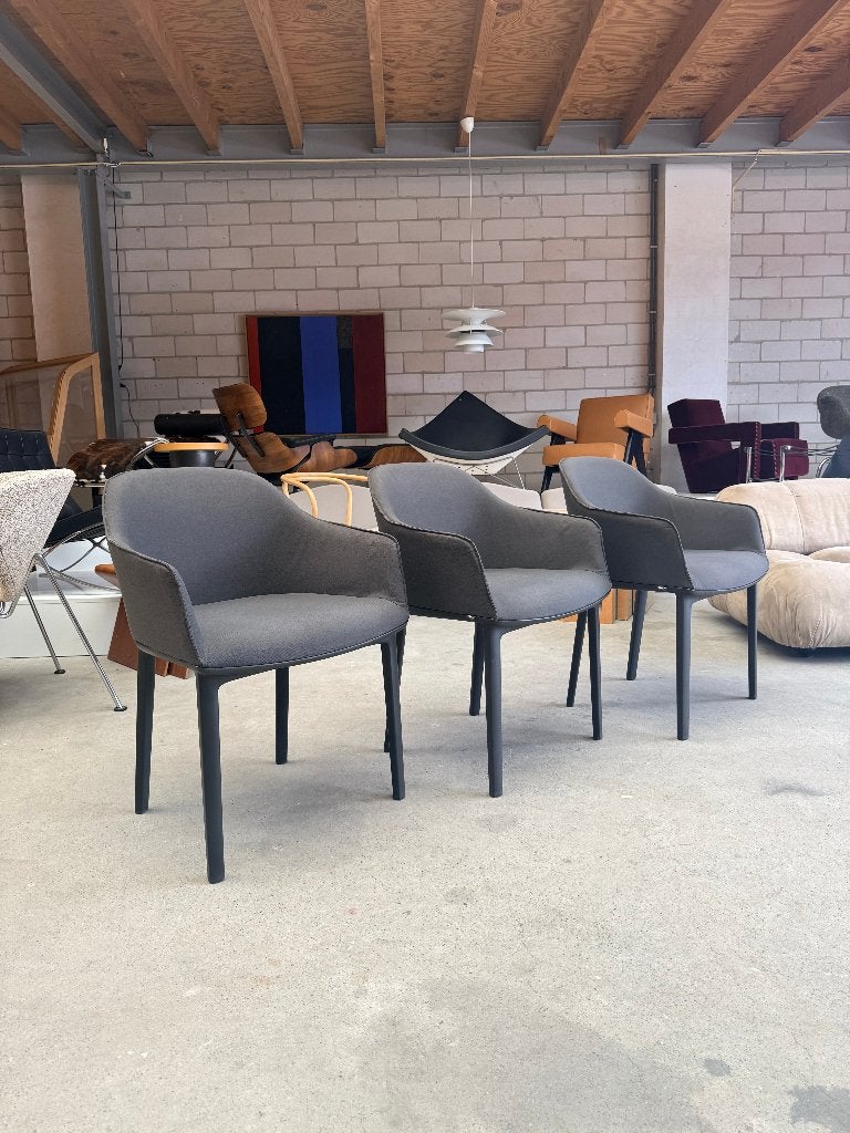 Vitra Softshell chair antraciet (voorraad: 8), Ophalen, Stof, Gebruikt, X