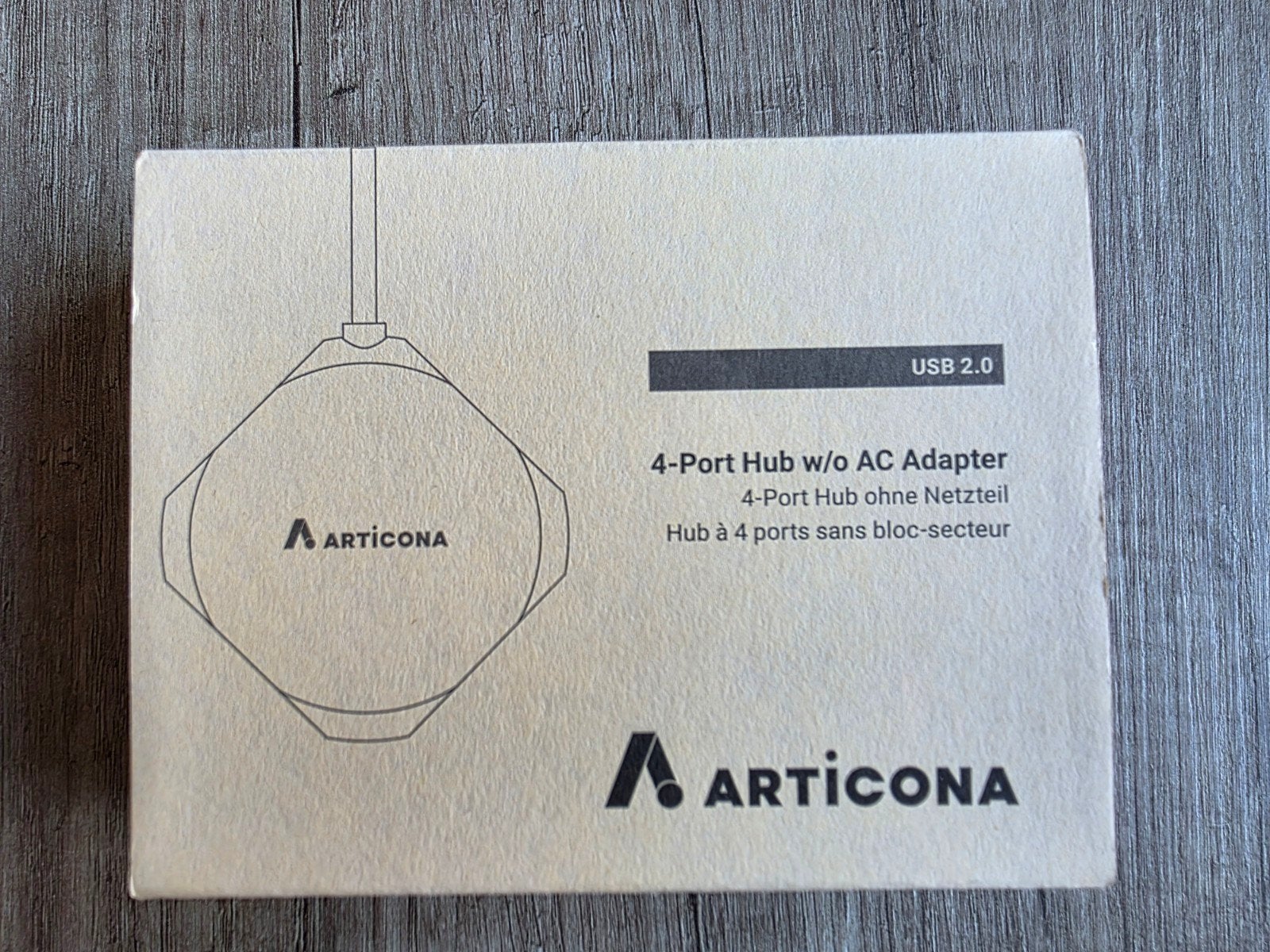 USB 2.0 Hub Articona 4-Poorts, Ophalen of Verzenden, Zo goed als nieuw, Articona, 2 TB of meer