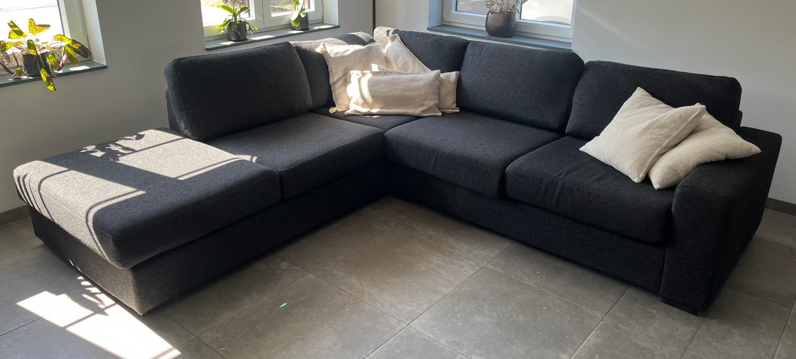Hoekbank Lucca, Ophalen, Zo goed als nieuw, Vierpersoons of meer