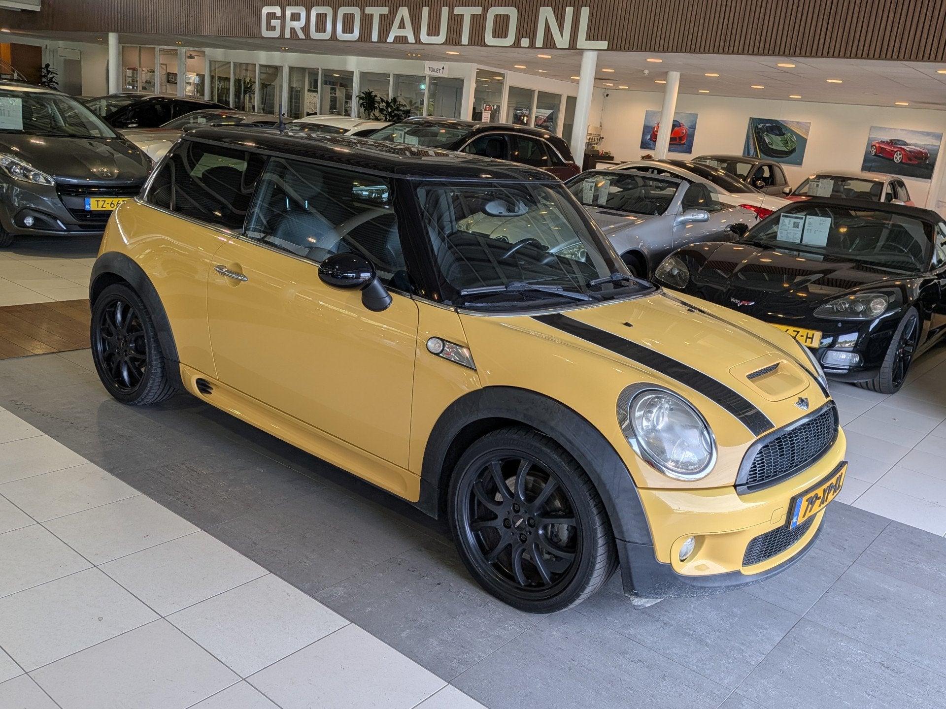 MINI 3-deurs 1.6 Cooper S Chili Panoramadak, Airco, Cruise C, Auto's, Voorwielaandrijving, Gebruikt, Zwart, 4 cilinders