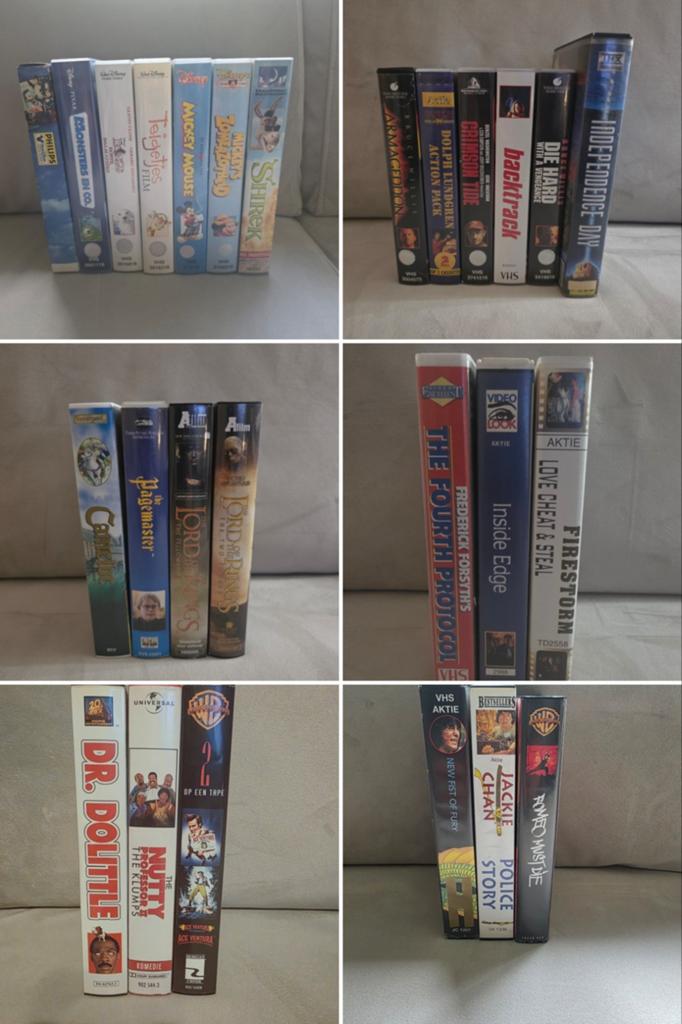 35x VHS Tapes Collectie - NL ondertiteld - diverse genres, Alle leeftijden, Ophalen of Verzenden, Gebruikt, Actie en Avontuur