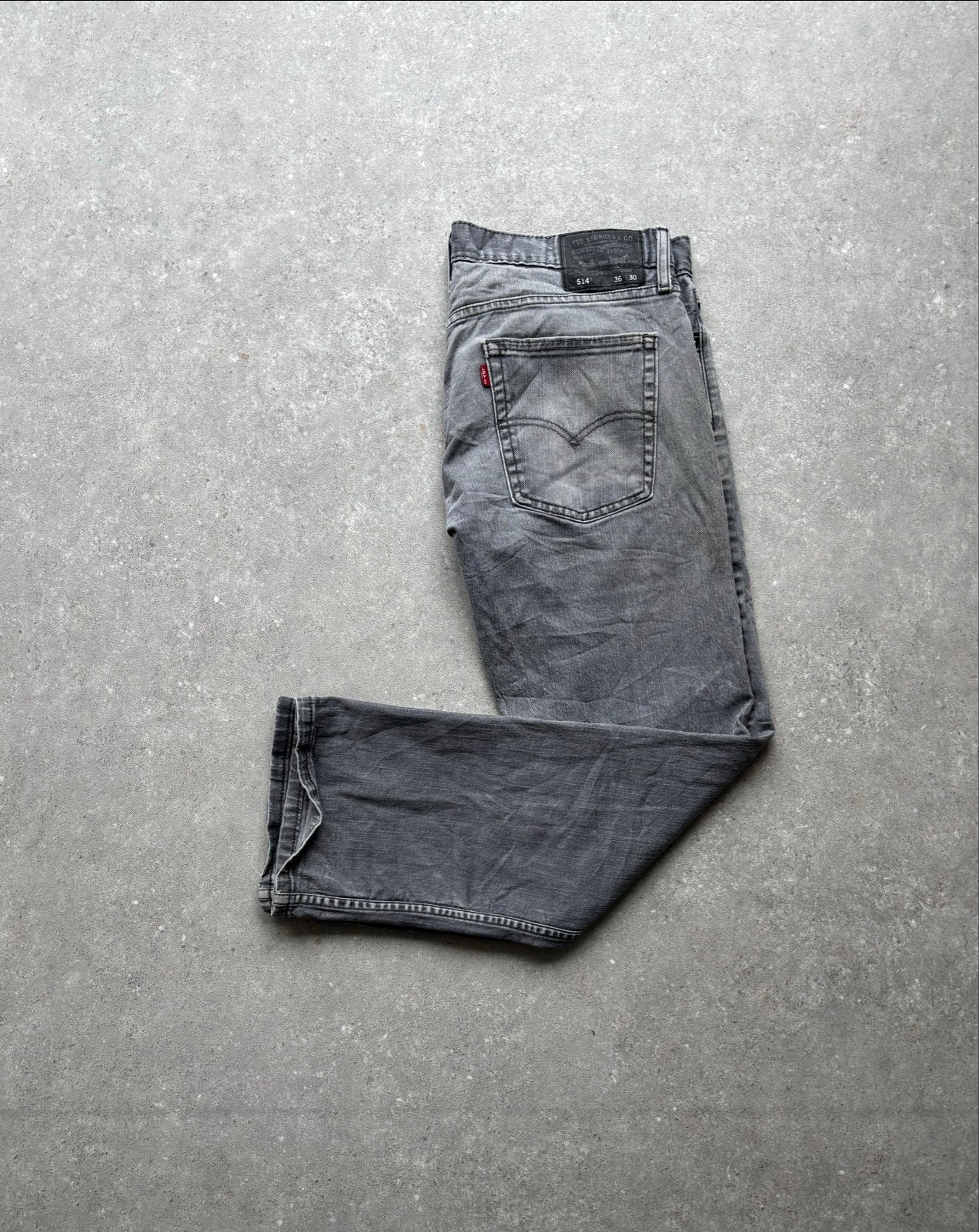 Levi's 514 Jeans W36 L30 - Grijs, Verzenden, Gedragen, Grijs, W36 - W38 (confectie 52/54)