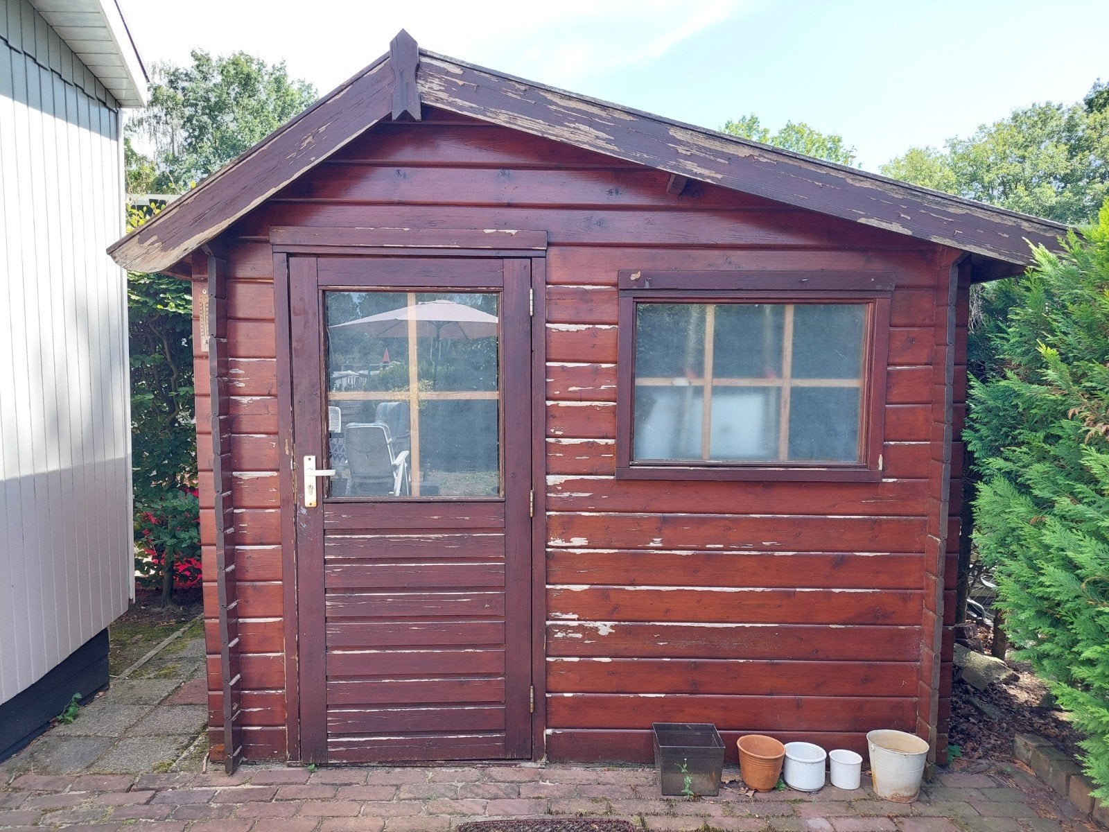 Tuinhuisje / Blokhut, Ophalen, Gebruikt, 250 tot 500 cm, Blokhut