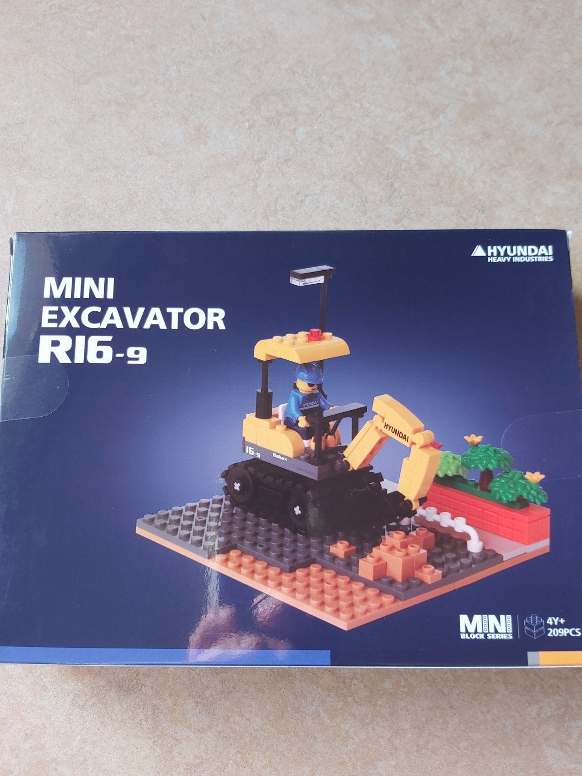 Hyundai R16 mini graafmachine bouwstenen set 209 stukjes, Ophalen of Verzenden, Nieuw, Overige merken