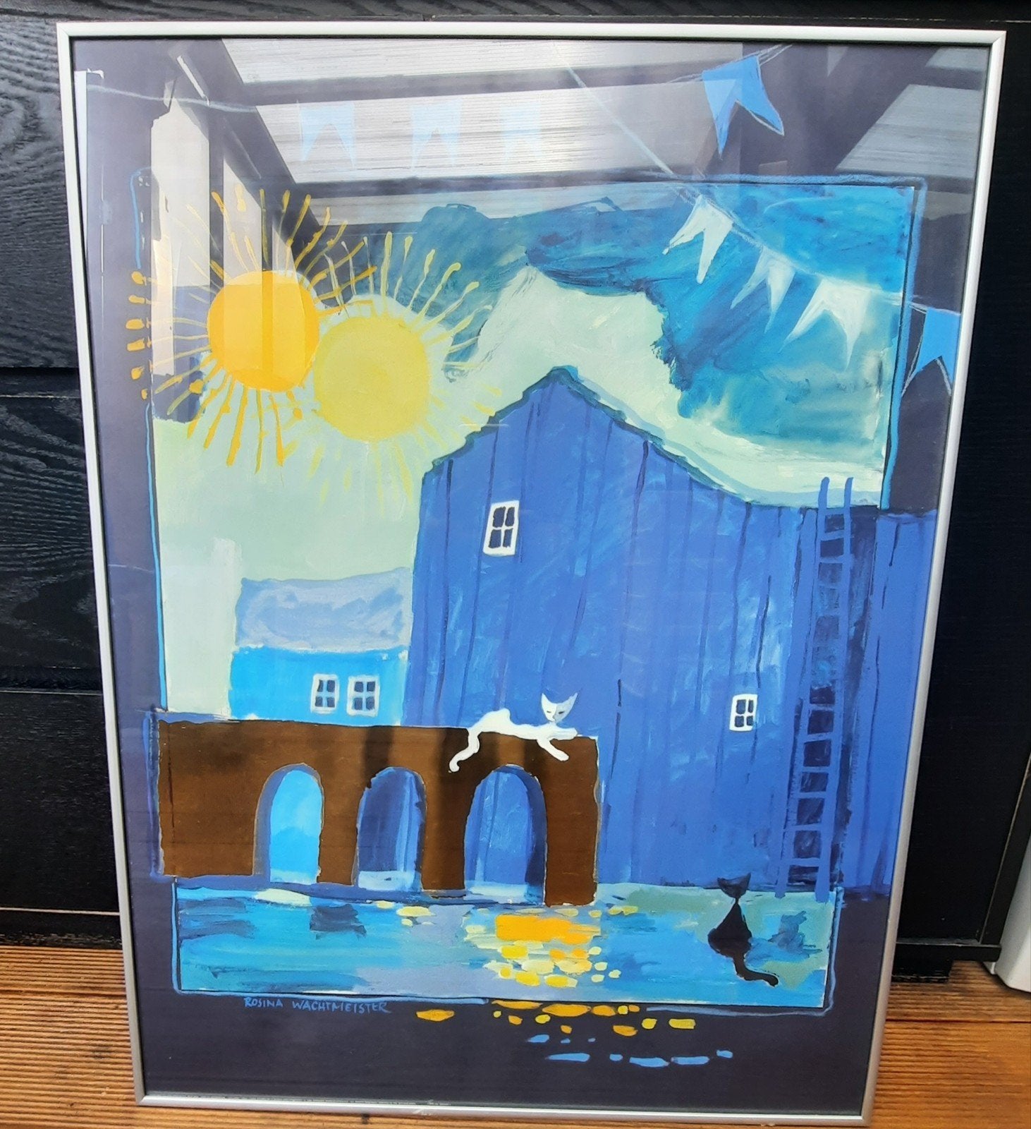 Groot schilderij kat, Ophalen of Verzenden