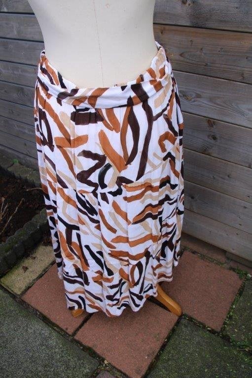 Rok creme/ bruin/ zwart Caroline Biss mt 38 Vaste prijs, Maat 38/40 (M), Bruin, Ophalen of Verzenden, Zo goed als nieuw