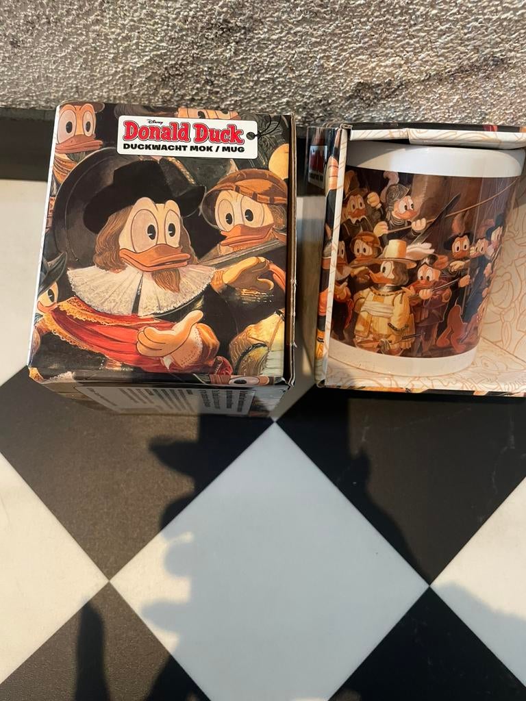 Twee Duckwacht mokken nieuw, Ophalen of Verzenden, Nieuw, Minder dan 50 cm