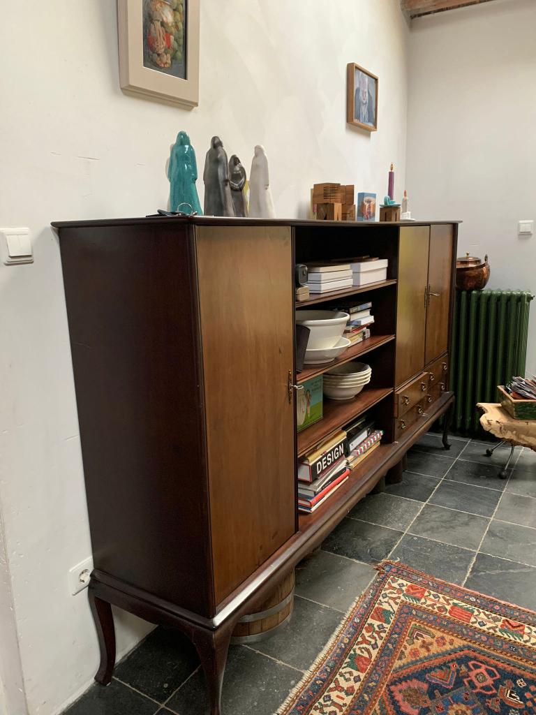 Prachtige kersenhouten Buffetkast, Huis en Inrichting, Kasten | Buffetkasten, Met deur(en), Gebruikt, 100 tot 150 cm, 100 tot 150 cm