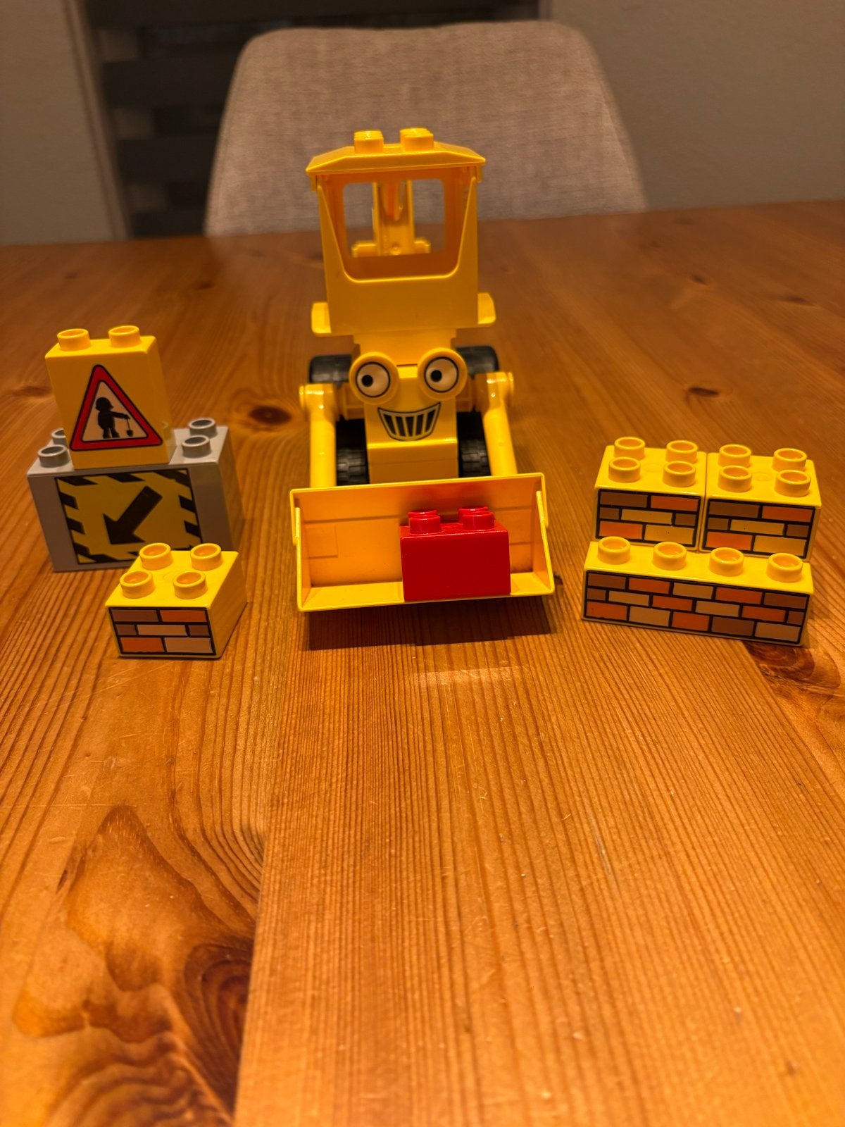 Lego Duplo Bob de Bouwer Digger met accessoires, Gebruikt, Overige thema's, Ophalen of Verzenden, Duplo