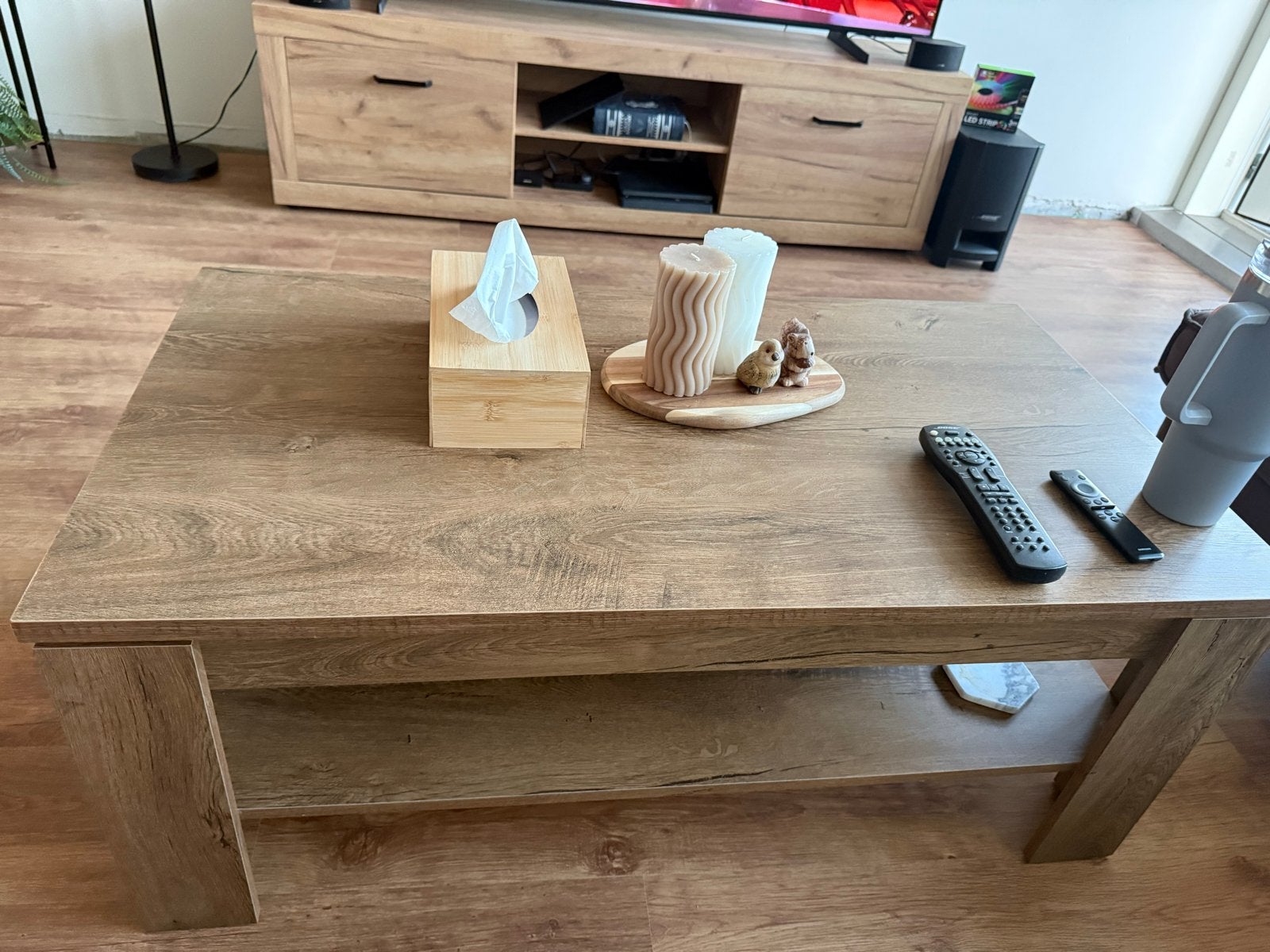 Salontafel | Koffietafel | Houtkleurig, Ophalen, 100 tot 150 cm, 50 tot 100 cm, Zo goed als nieuw