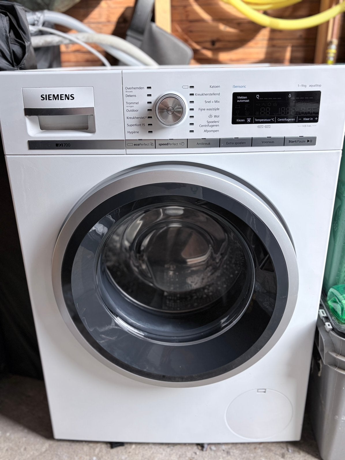Siemens iQ1700 Wasmachine, Ophalen, 1200 tot 1600 toeren, Gebruikt, 8 tot 10 kg