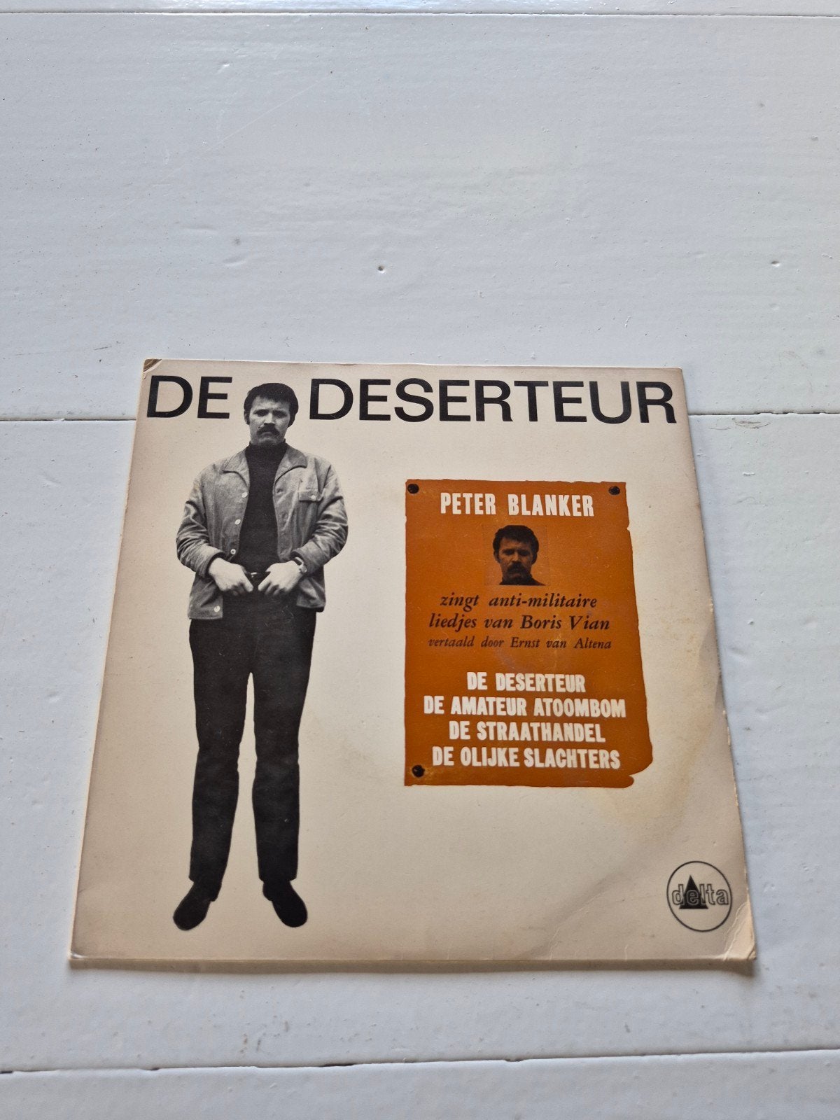 Vintage vinyl EP single 1965, Peter Blanker, hoes gesigneerd, Ophalen of Verzenden, Gebruikt, Overige formaten, Levenslied of Smartlap