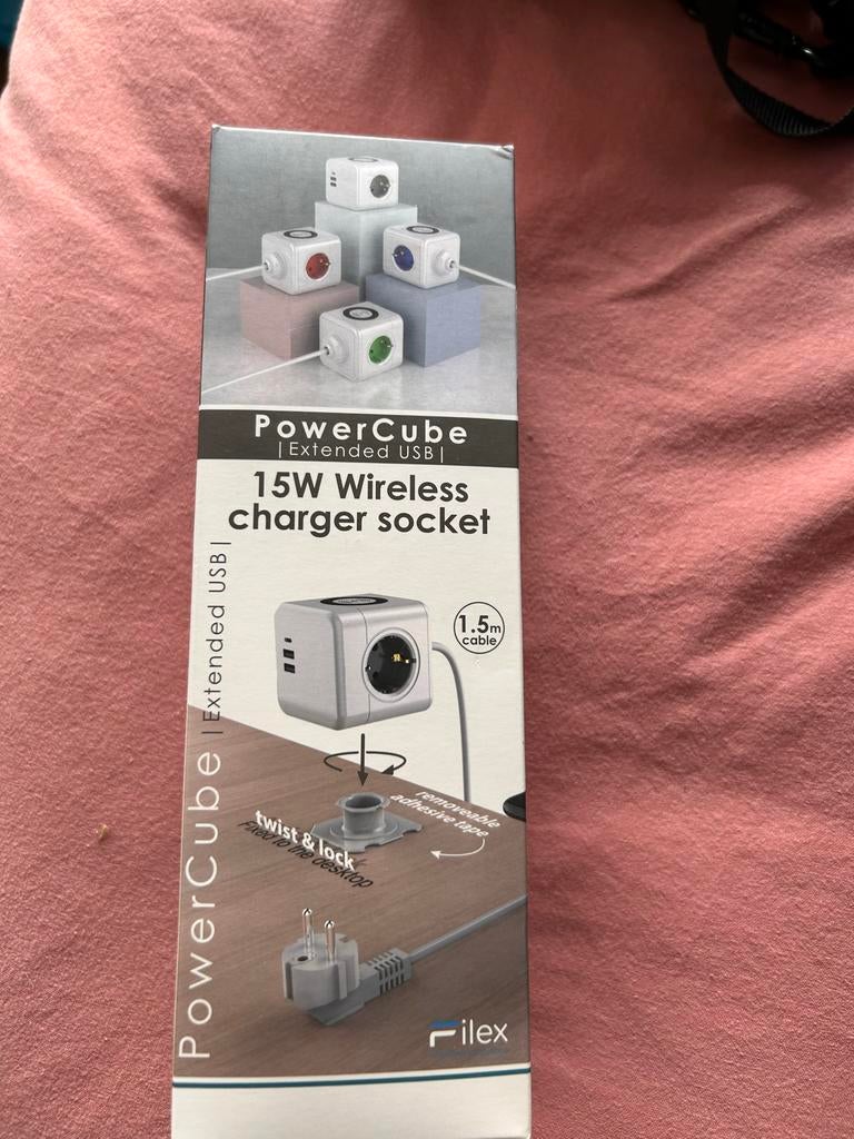 PowerCube Extended USB Draadloze Oplader Stopcontact, Ophalen of Verzenden, Nieuw