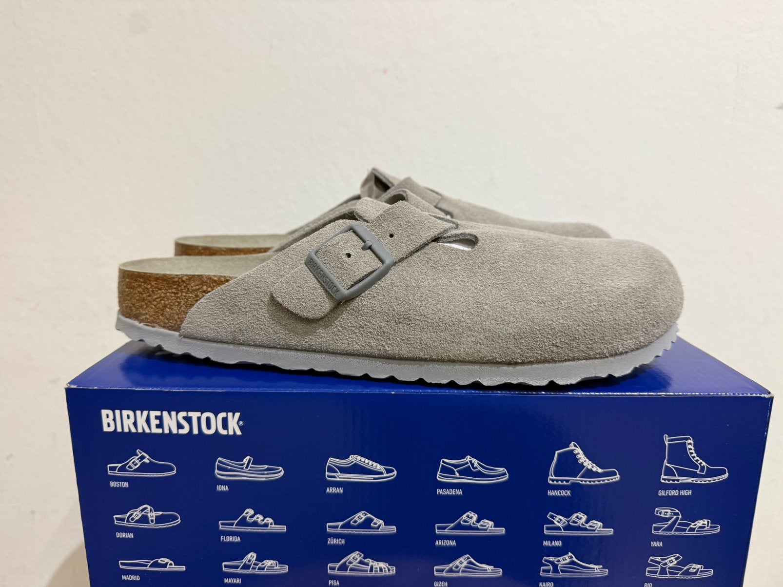 Te koop nieuwe Birkenstock Boston BS Stone Coin maat 44, Kleding | Heren, Schoenen, Postlaan 3, Birkenstock, Nieuw, Ophalen of Verzenden