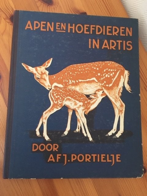 Apen en hoefdieren in Artis – Verkade prentenboek uit 1940, Verzenden, Gelezen, A.F.J. Portielje, Plaatjesalbum
