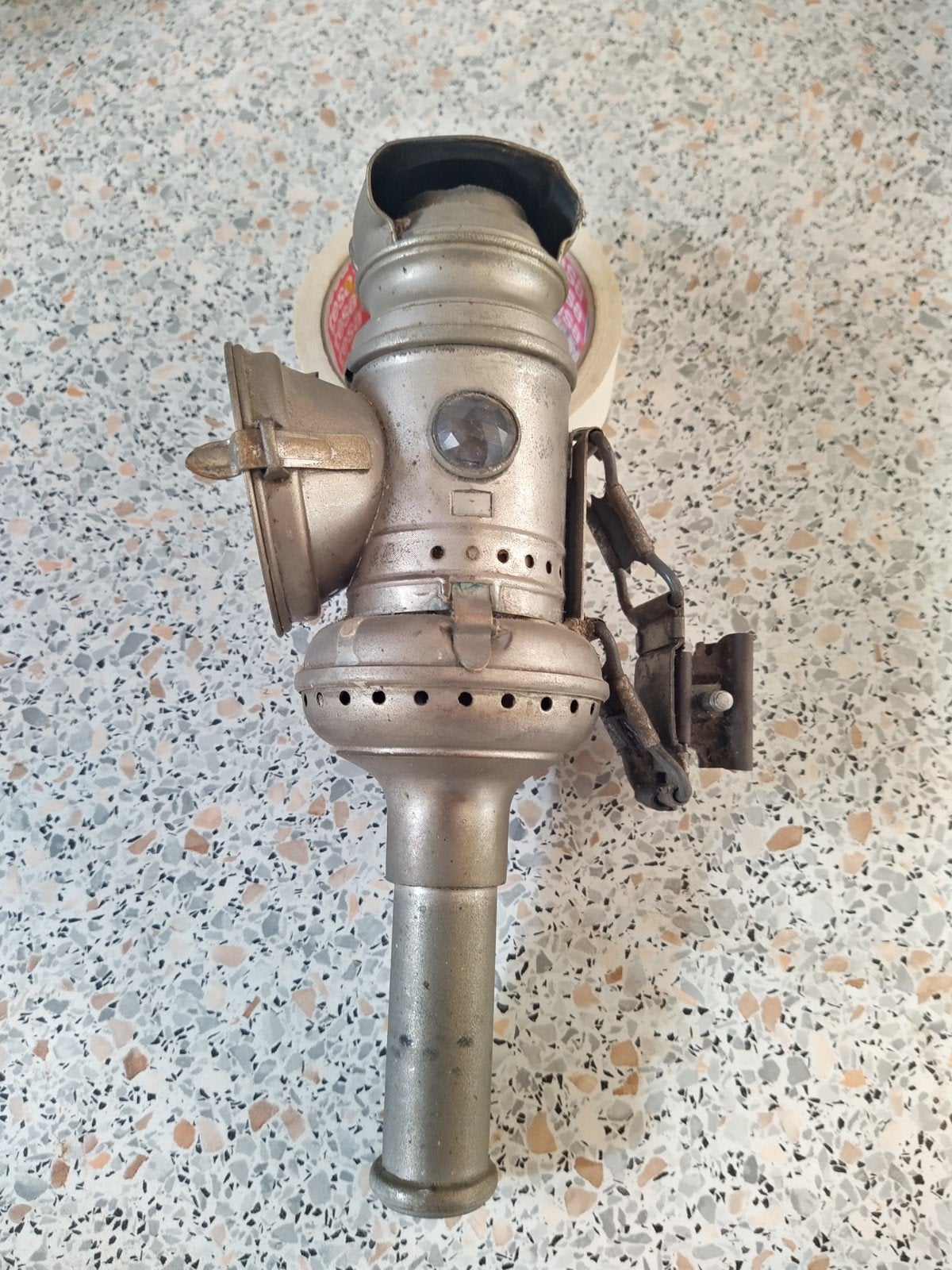 antieke fietslamp lantaarn SMF 1890/1920, Ophalen of Verzenden, Gebruikt