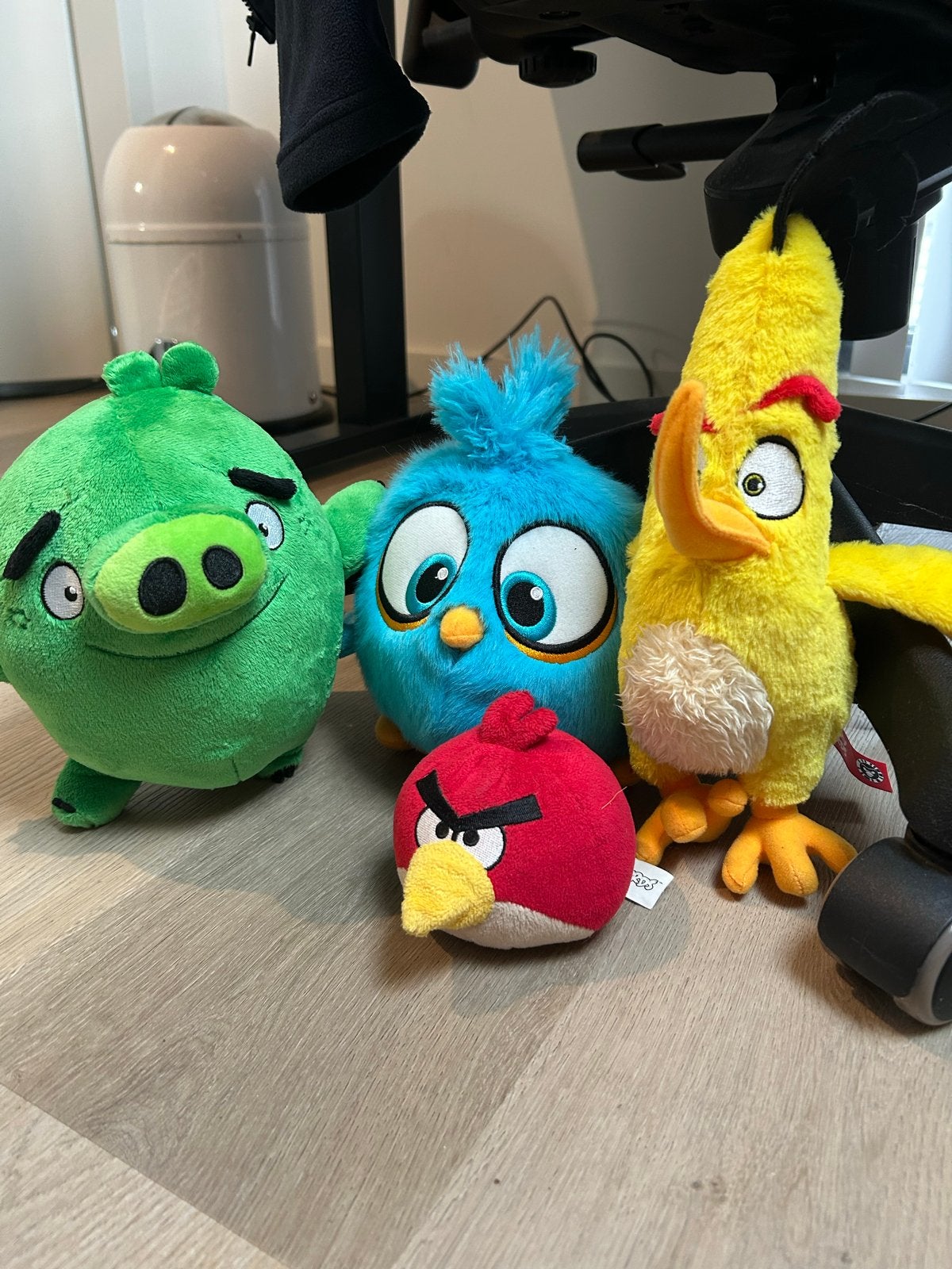 Angry Birds Knuffels - Set van 4 (Zo goed als nieuw), Overige merken, Overige typen, Ophalen of Verzenden, Middelgroot (20 tot 80 cm)