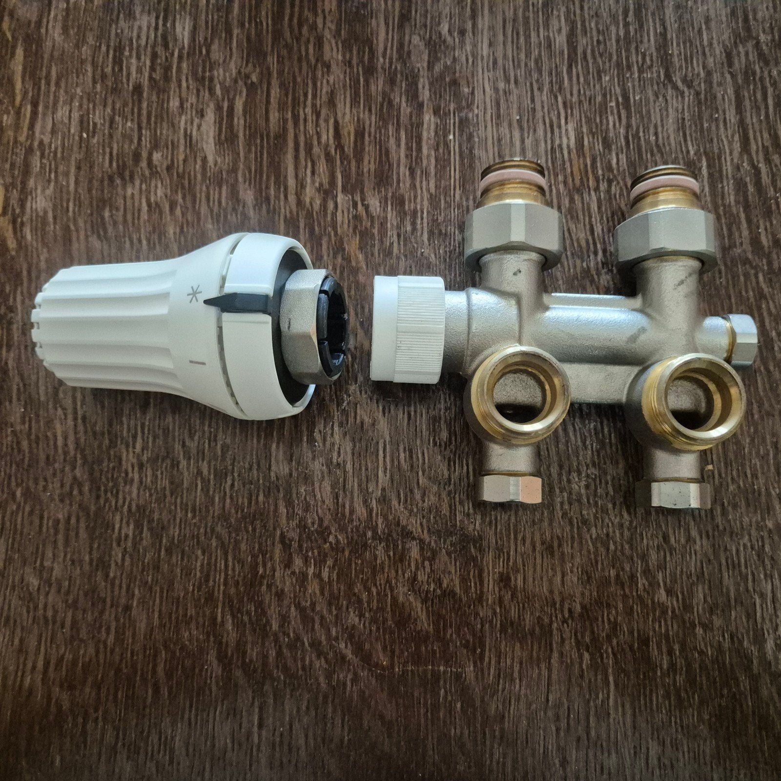 Ventielset radiatoraansluiting Vasco, Danfoss knop, Minder dan 30 cm, Radiator, Minder dan 60 cm, Ophalen of Verzenden