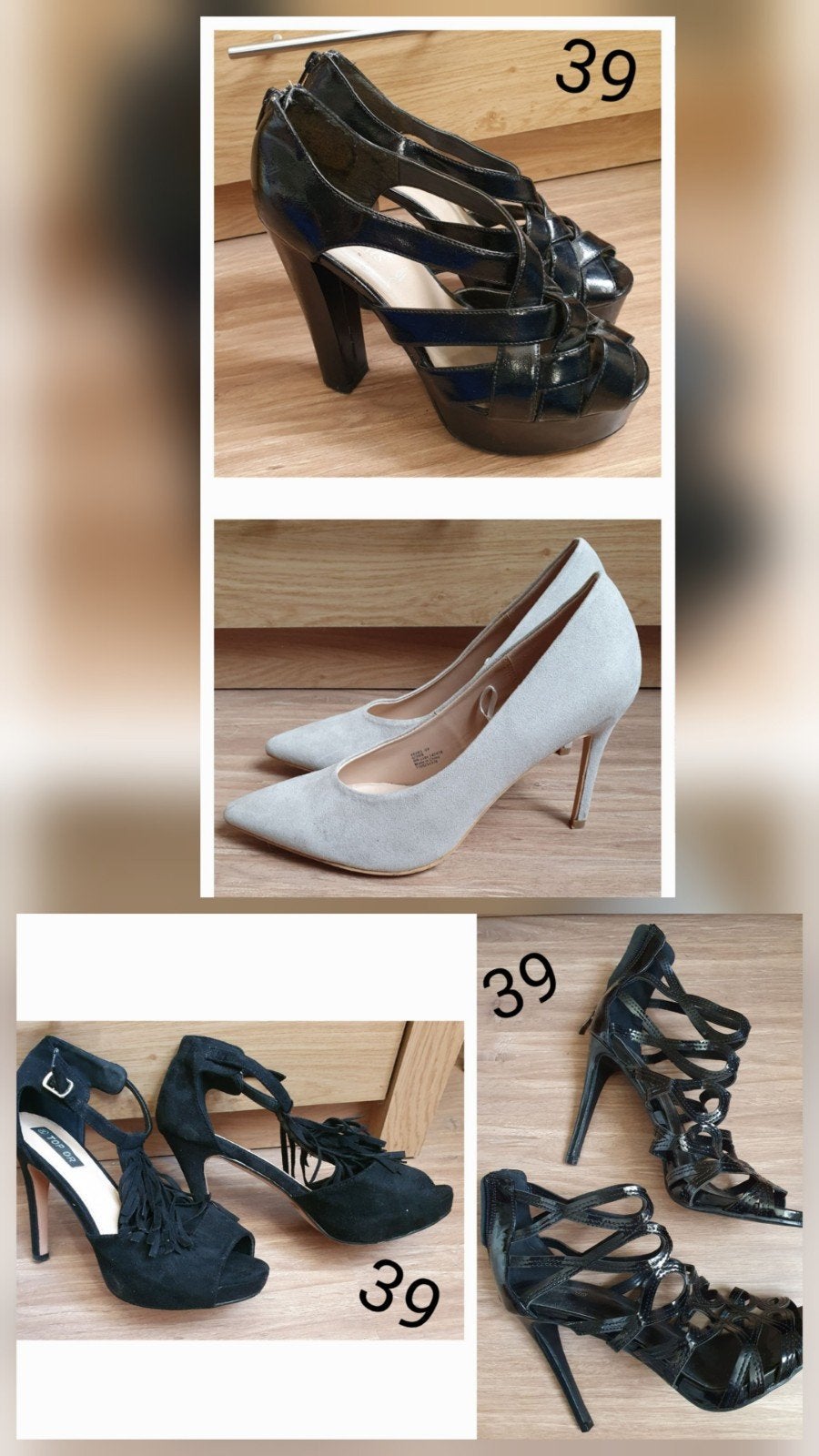 Partij Schoenen Dameshakken Maat 39 voor slechts €10, Pumps, Zwart, Ophalen of Verzenden, Zo goed als nieuw