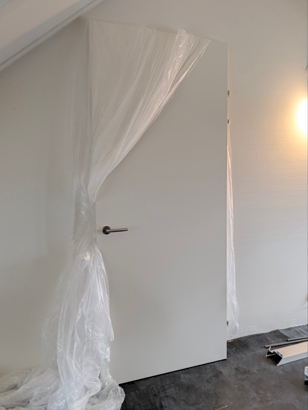 Holle binnendeur met stalen kozijnen, 231x93 cm, Ophalen, Gebruikt, 80 tot 100 cm, 215 cm of meer