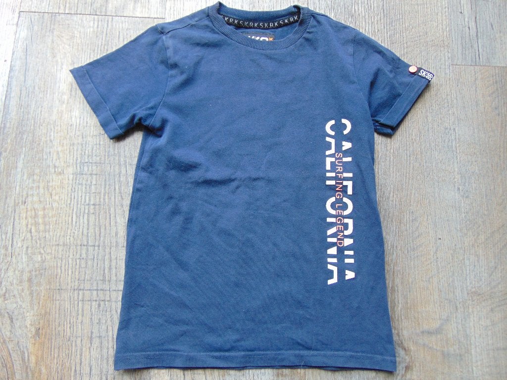Skurk T-shirt donker blauw maat 110 / 116 shirt korte mouwen, Skurk, Ophalen of Verzenden, Zo goed als nieuw, Shirt of Longsleeve