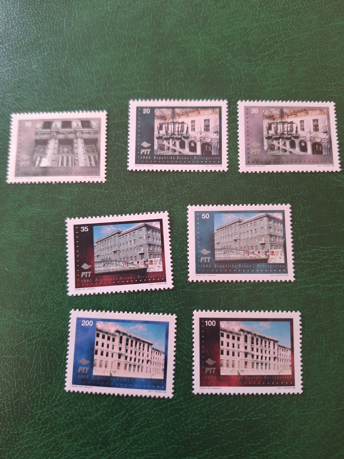 Bosnië en Herzegovina: mi. 13/19. Hoofdpostkant. Sarajevo., Verzenden, Overige landen, Postfris
