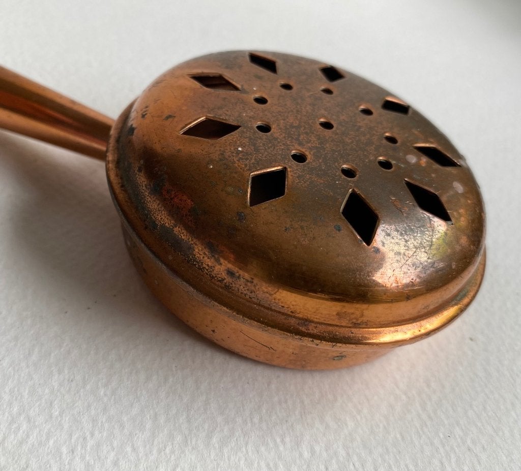 Antiek Poppen chaufferette cuivre deco, koper, bedpannetje, Ophalen of Verzenden