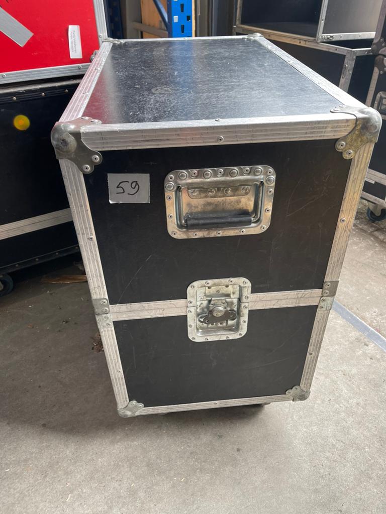 SPEAKERCASE / SPEAKER FLIGHTCASE 79x46cm 34+34cm Hoog Wheels, Ophalen, Gebruikt, Overige instrumenten, Flightcase