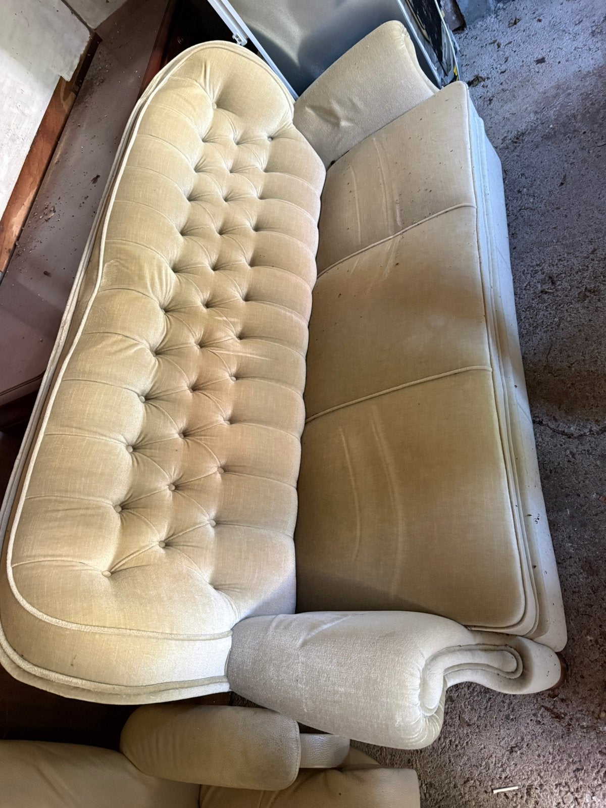Bank met 2 fauteuilles, Huis en Inrichting, Banken | Sofa's en Chaises Longues, Ophalen, Tweepersoons, 75 tot 100 cm, Zo goed als nieuw
