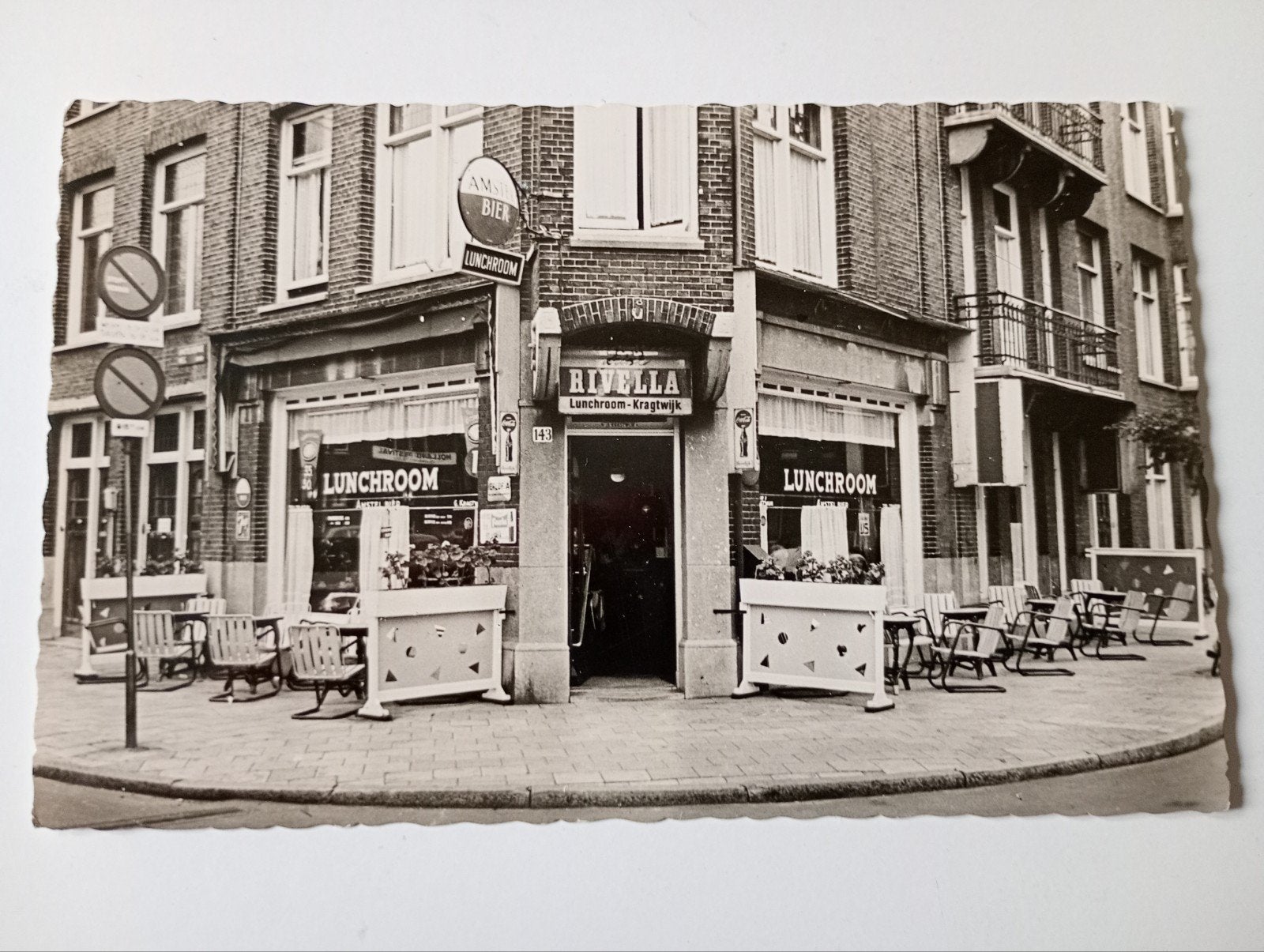 Amsterdam Amstelveenseweg Lunchroom Kragtwijk, Verzamelen, Ophalen of Verzenden, 1940 tot 1960, Ongelopen, Noord-Holland