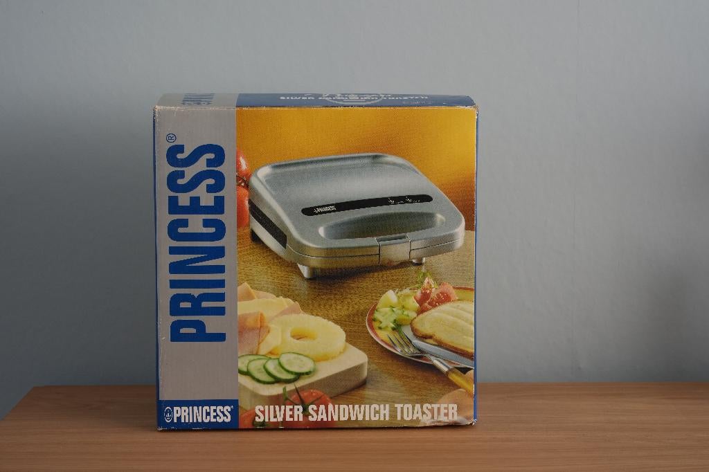 Princess silver sandwich toaster, Witgoed en Apparatuur, Broodroosters, Ophalen of Verzenden, Nieuw