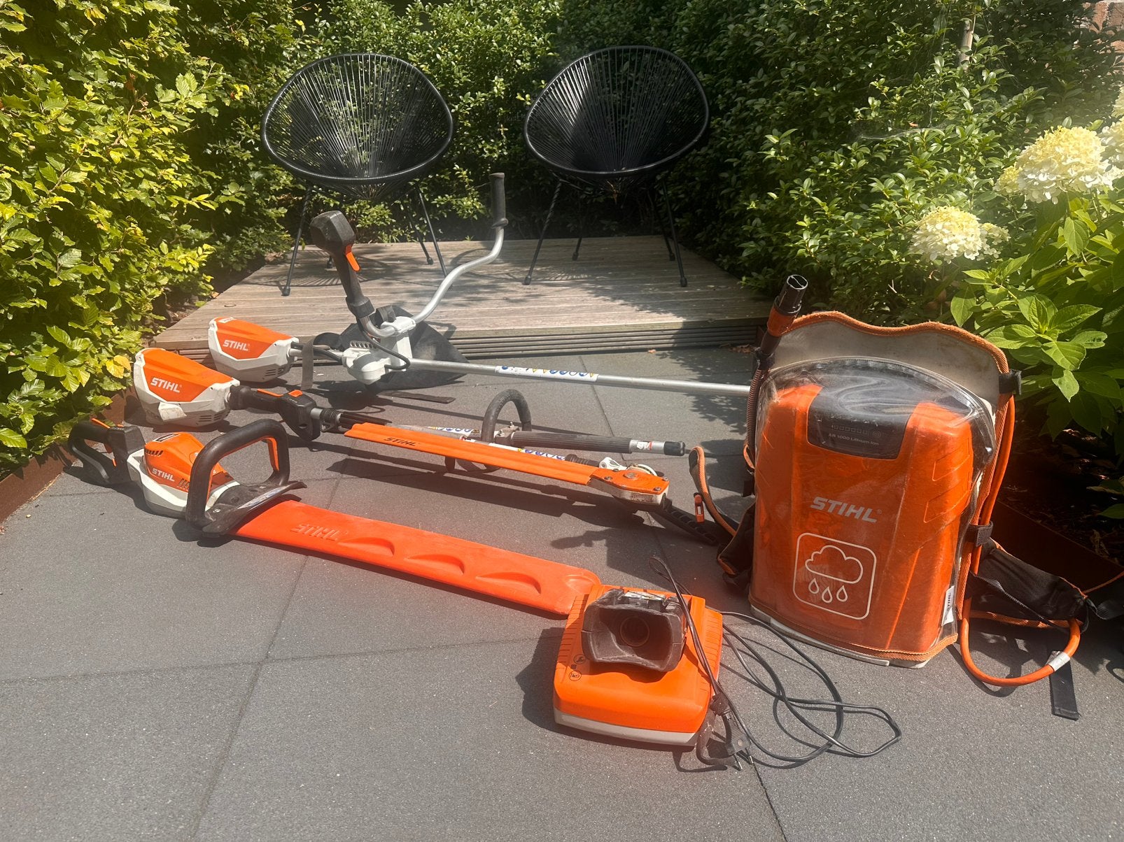 STIHL ACCU SET, Ophalen