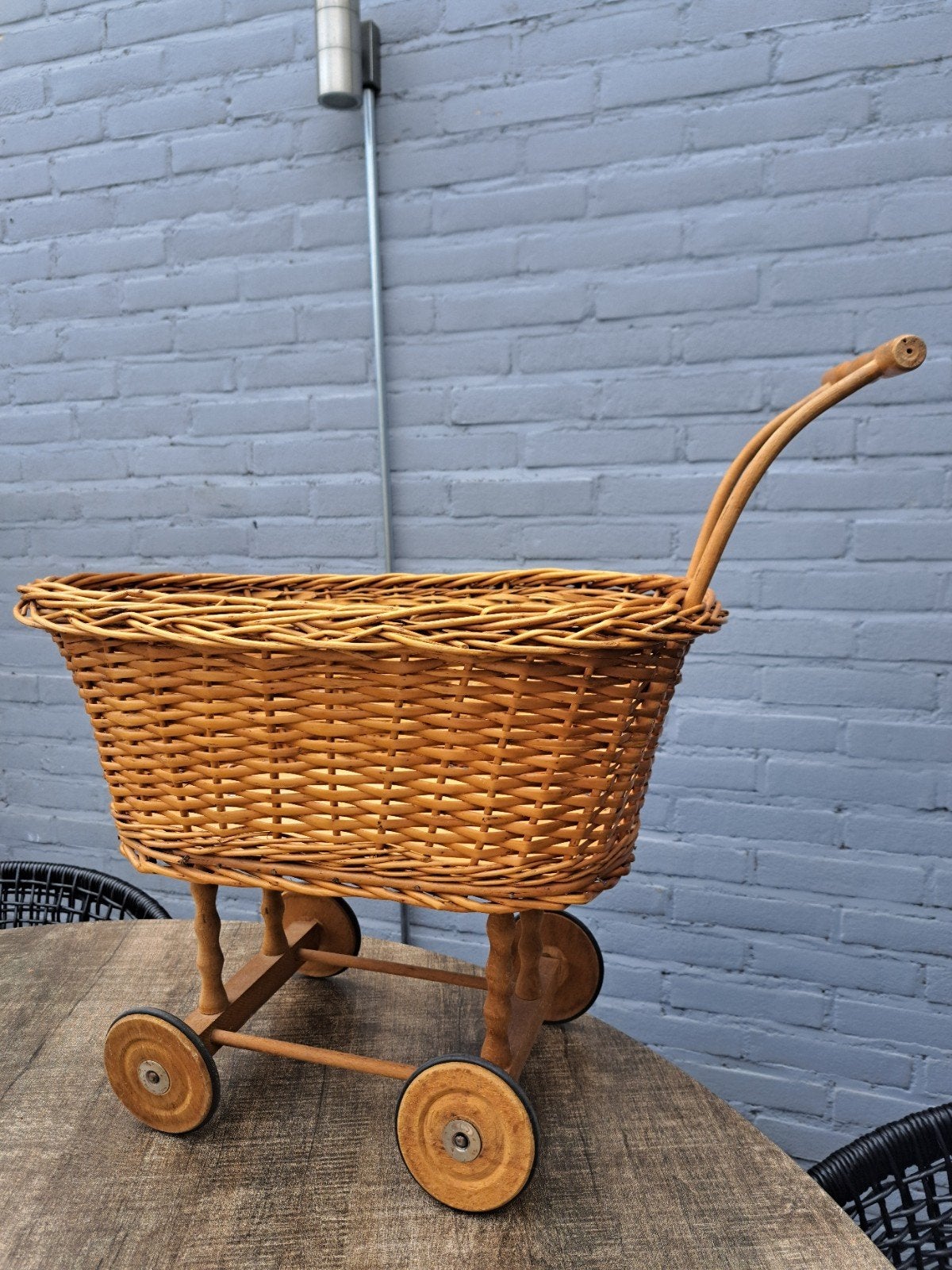 Rieten kinderwagen, Ophalen, Zo goed als nieuw, Babypop
