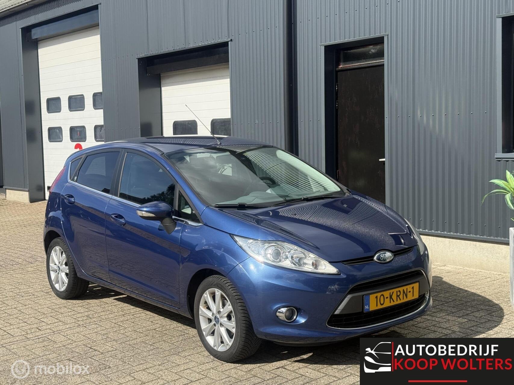 Ford Fiesta 1.4 Titanium*Clima*5drs*, Voorwielaandrijving, Euro 5, Blauw, Origineel Nederlands