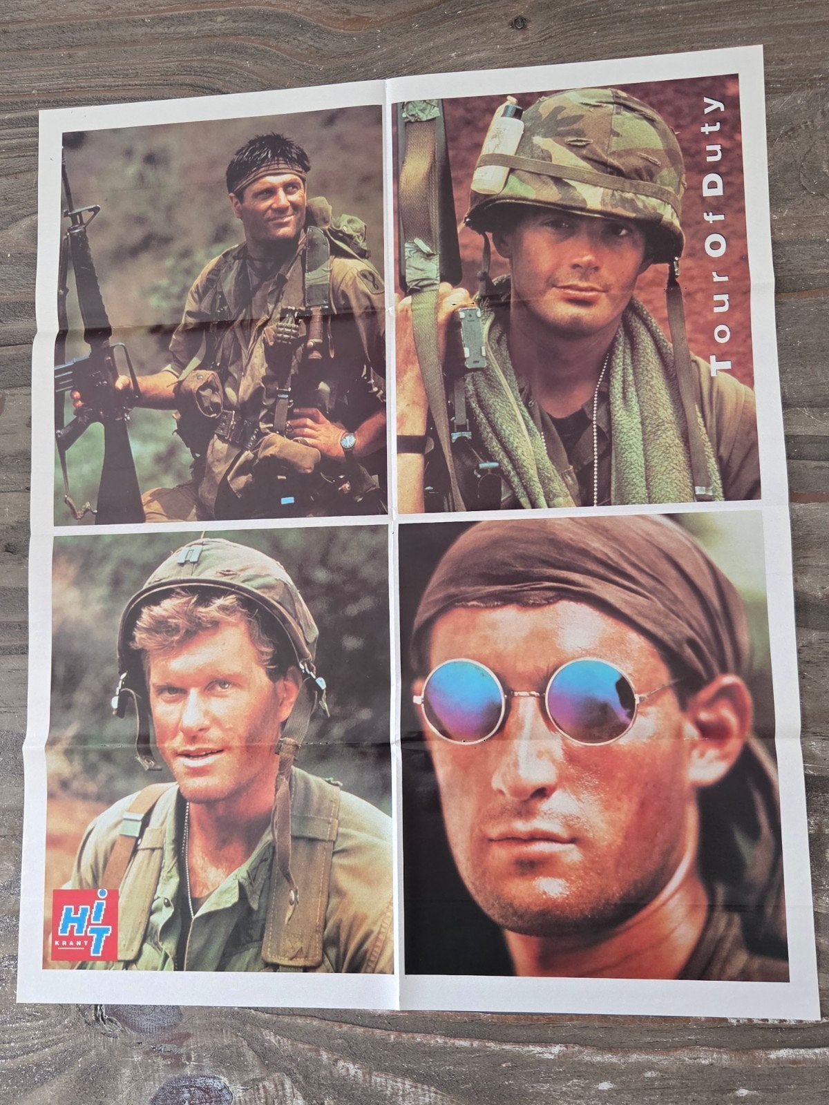 Vintage Tour of Duty poster, Ophalen of Verzenden, Zo goed als nieuw, A1 t/m A3, Film en Tv