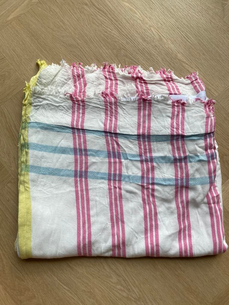 Gekleurde hamamdoek, Ophalen of Verzenden, Nieuw, Wit, Handdoek