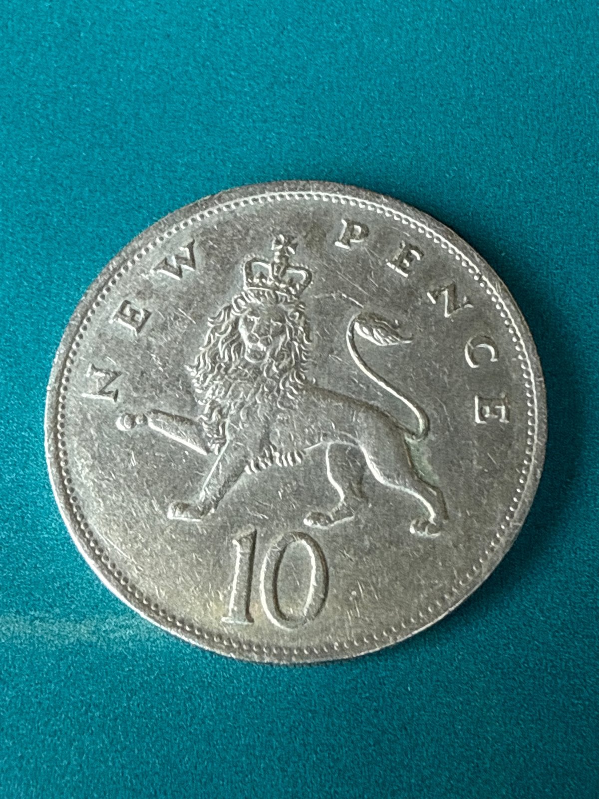10 New Pence munt 1976 - Elizabeth II, Ophalen of Verzenden, Overige landen, Losse munt