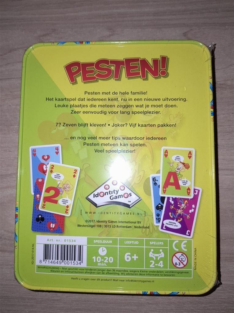 pesten in blik - s4904, Verzenden, Zo goed als nieuw