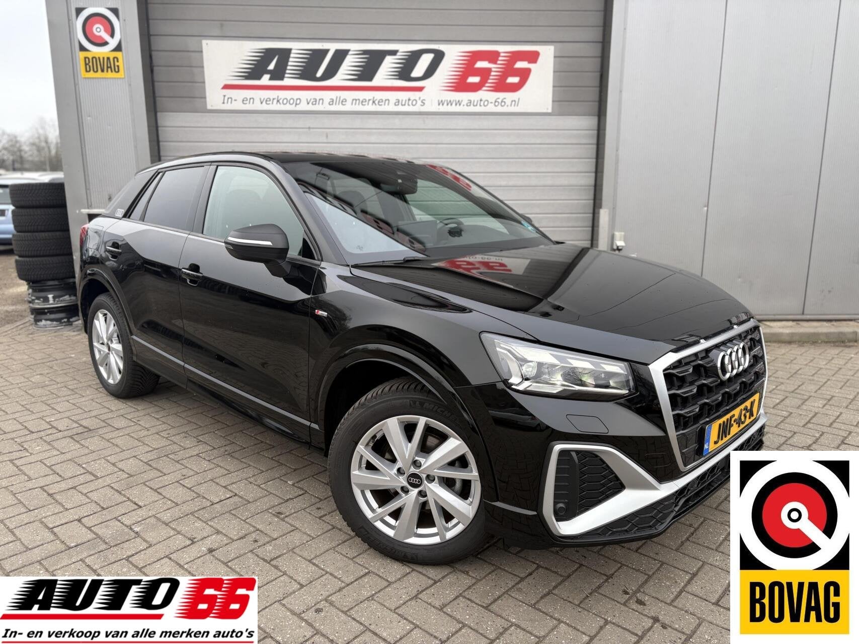 Audi Q2 35 TFSI S Edition 3 x S-Line Carplay Sfeer Sonos, Auto's, Audi, 4 cilinders, Zwart, Leder, Bedrijf